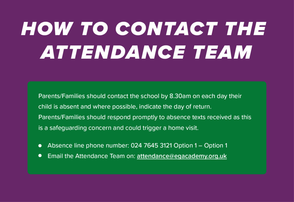 How to contact the attendance team